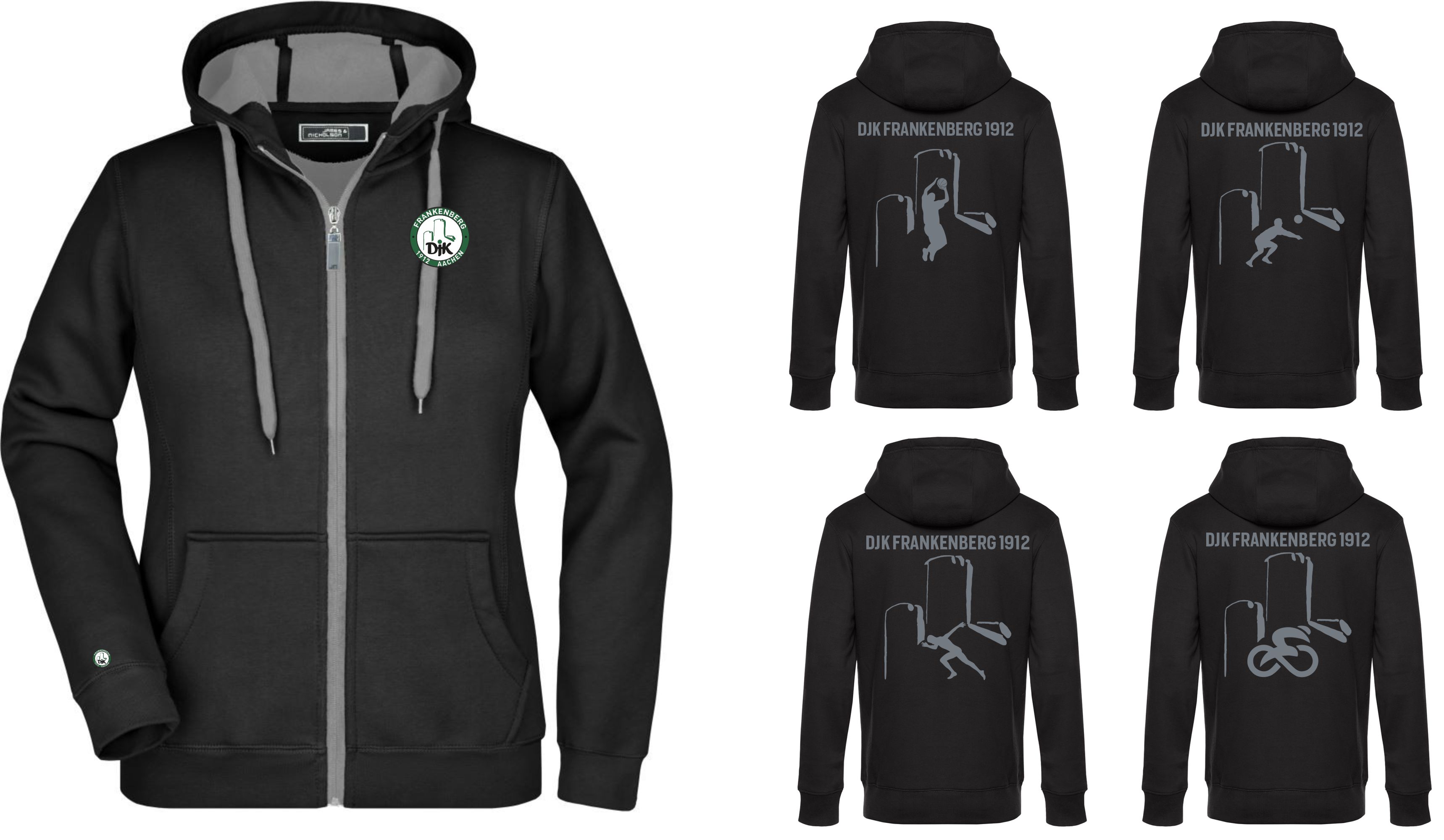  Artikelbild 1 des Artikels “DJK Frankenberg DAMEN warme Kapuzenjacke Hoodie Sweatjacke S-3XL “