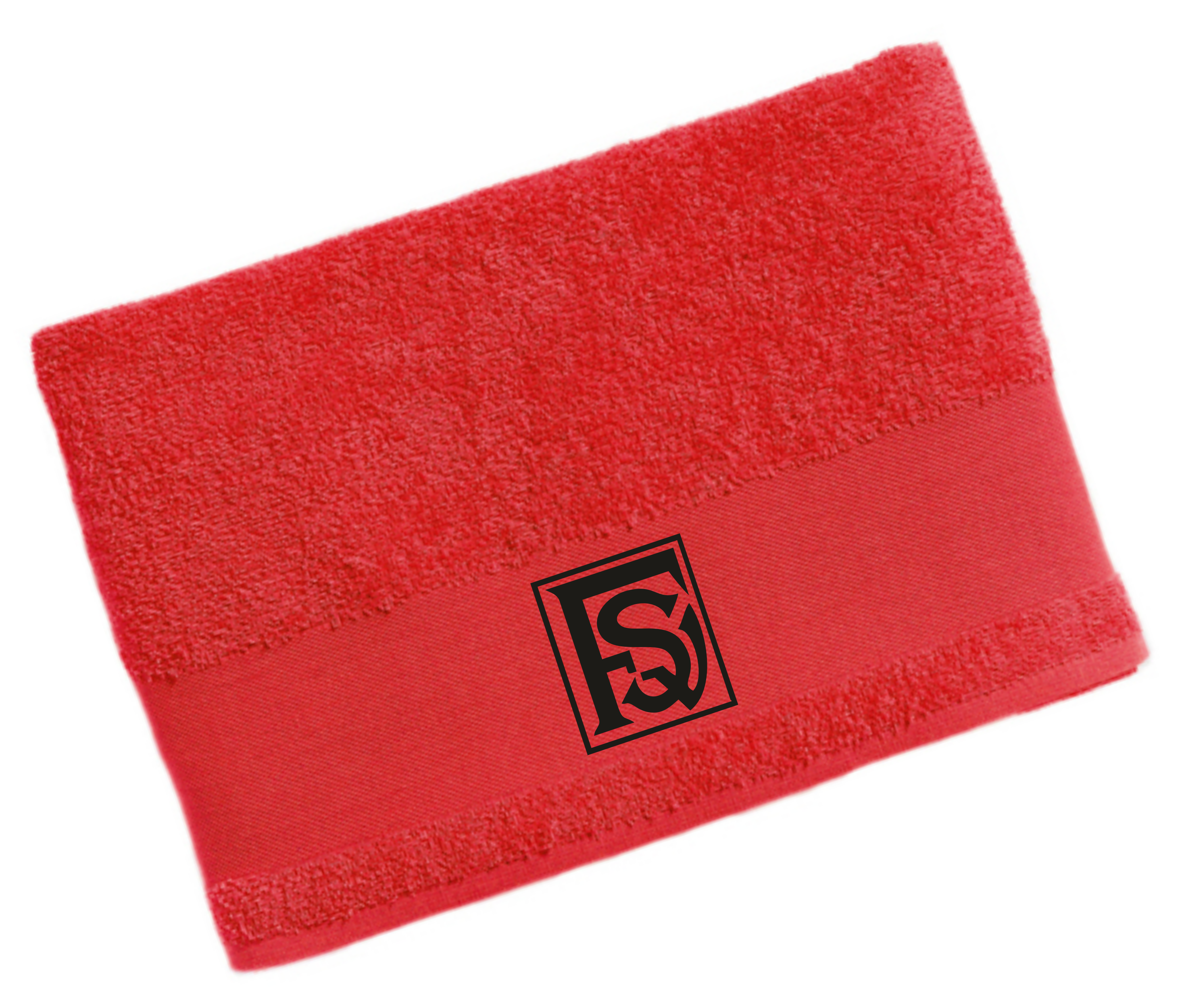  Artikelbild 1 des Artikels “FSV Frankenberg Duschtuch rot mit Wappen 70x140cm - 500g/m² “