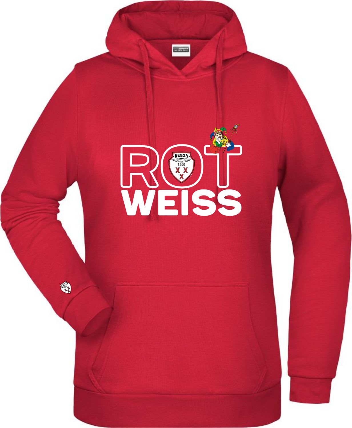  Artikelbild 1 des Artikels “KG Rot-Weiße-Funken Beggendorf DAMEN Hoodie Kapuzenpullover 