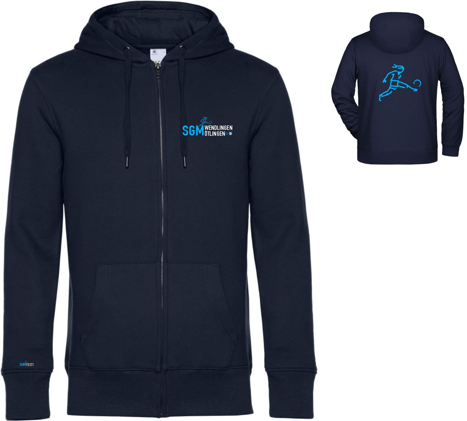 Artikelbild 1 des Artikels “SGM Wendlingen-Ötlingen HERREN Sweatjacke Kapuzenjacke Hoodie navy “