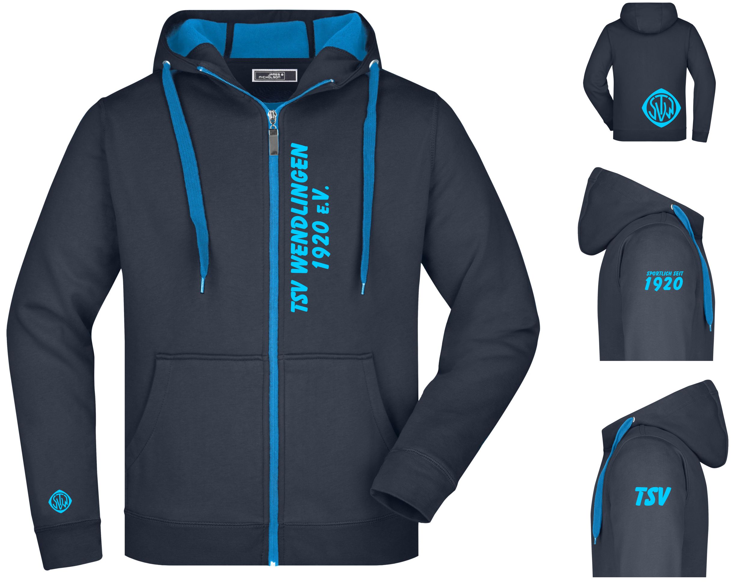  Artikelbild 1 des Artikels “TSV Wendlingen warme Kapuzenjacke Hoodie “