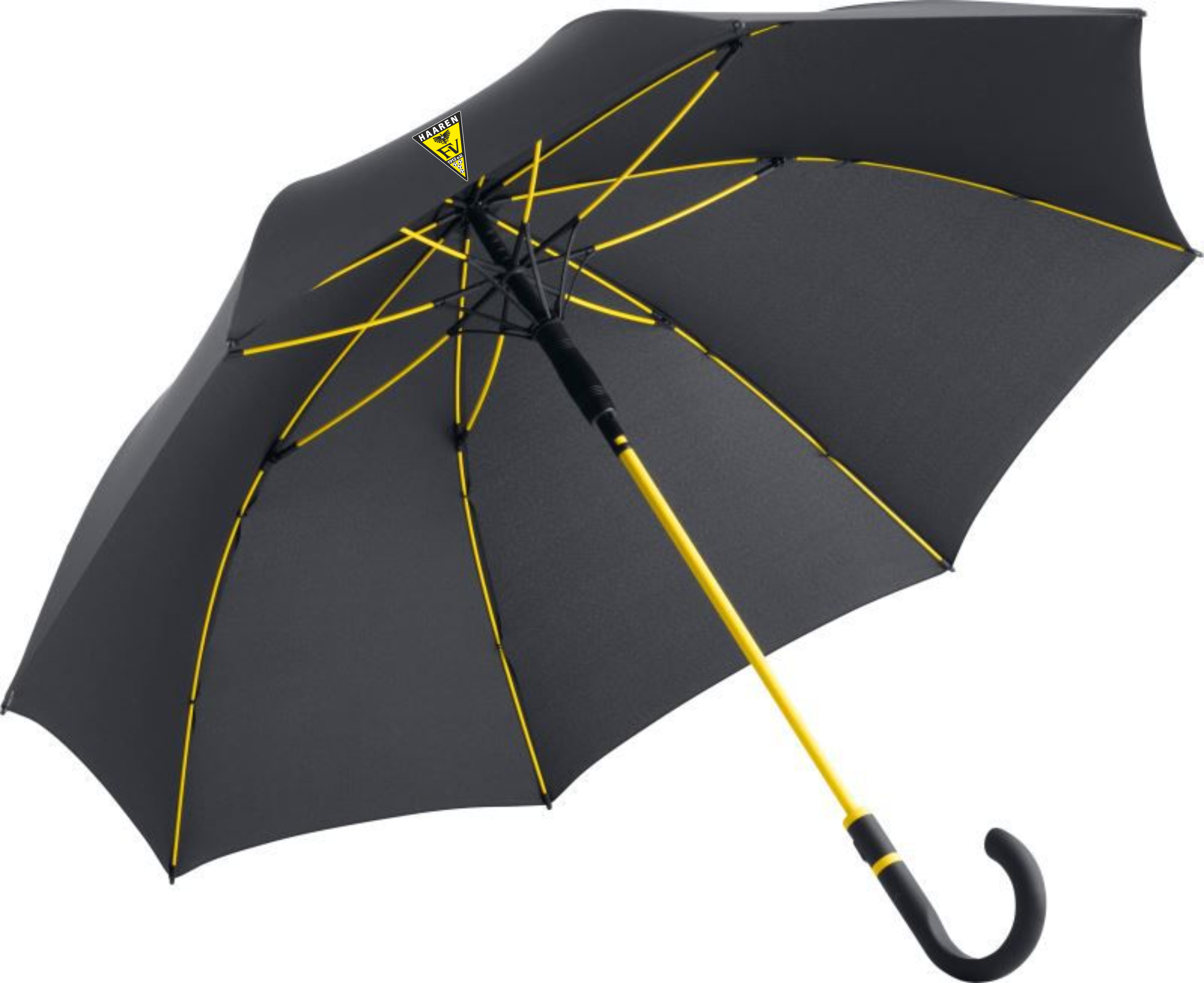  Artikelbild 2 des Artikels “DJK FV Haaren Regenschirm schwarz mit Wappen 112cm, Automatikverschluss “